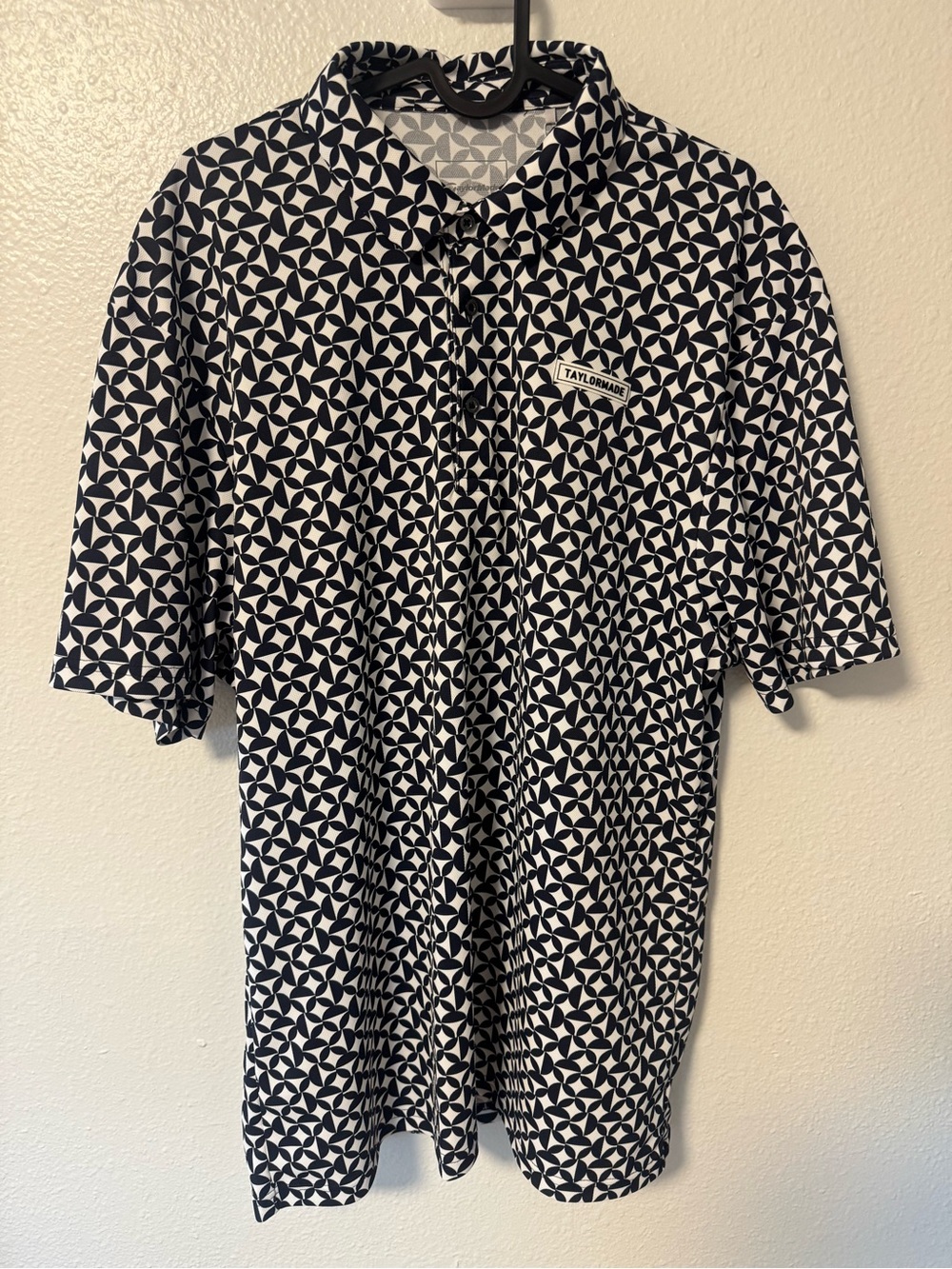 TaylorMade Vintage Icon Japan Only Navy & White Golf Polo
